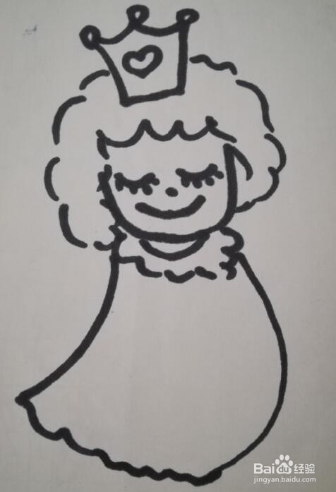 女孩的画法 人物简笔画