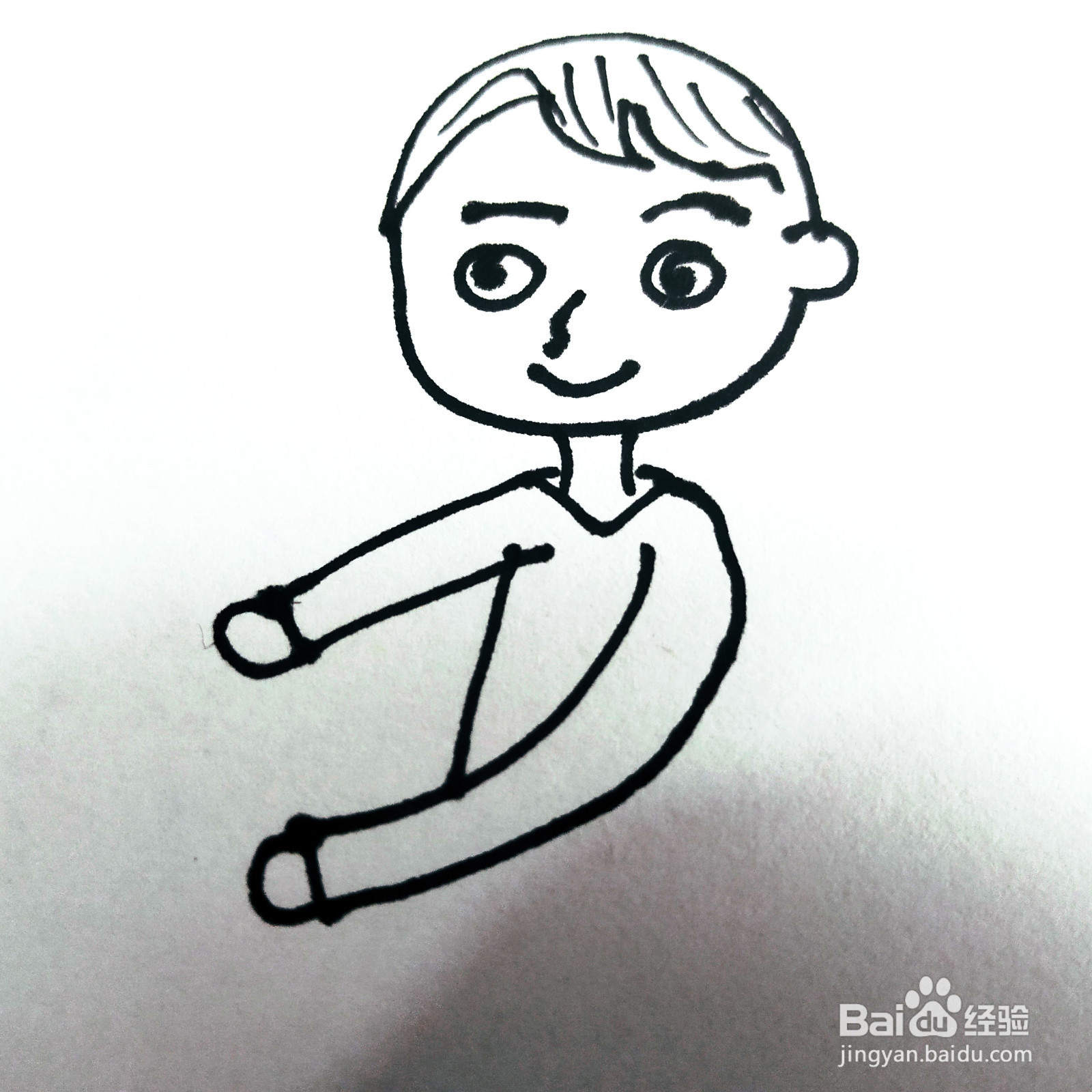 如何来画一位帅气的男生简笔画呢