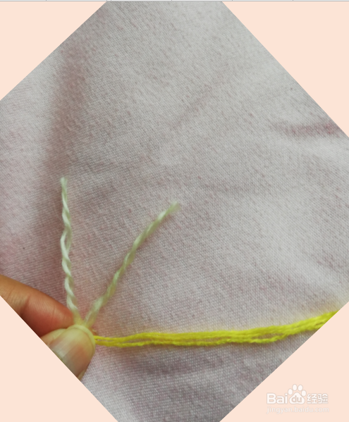 围巾织完一团怎么接线