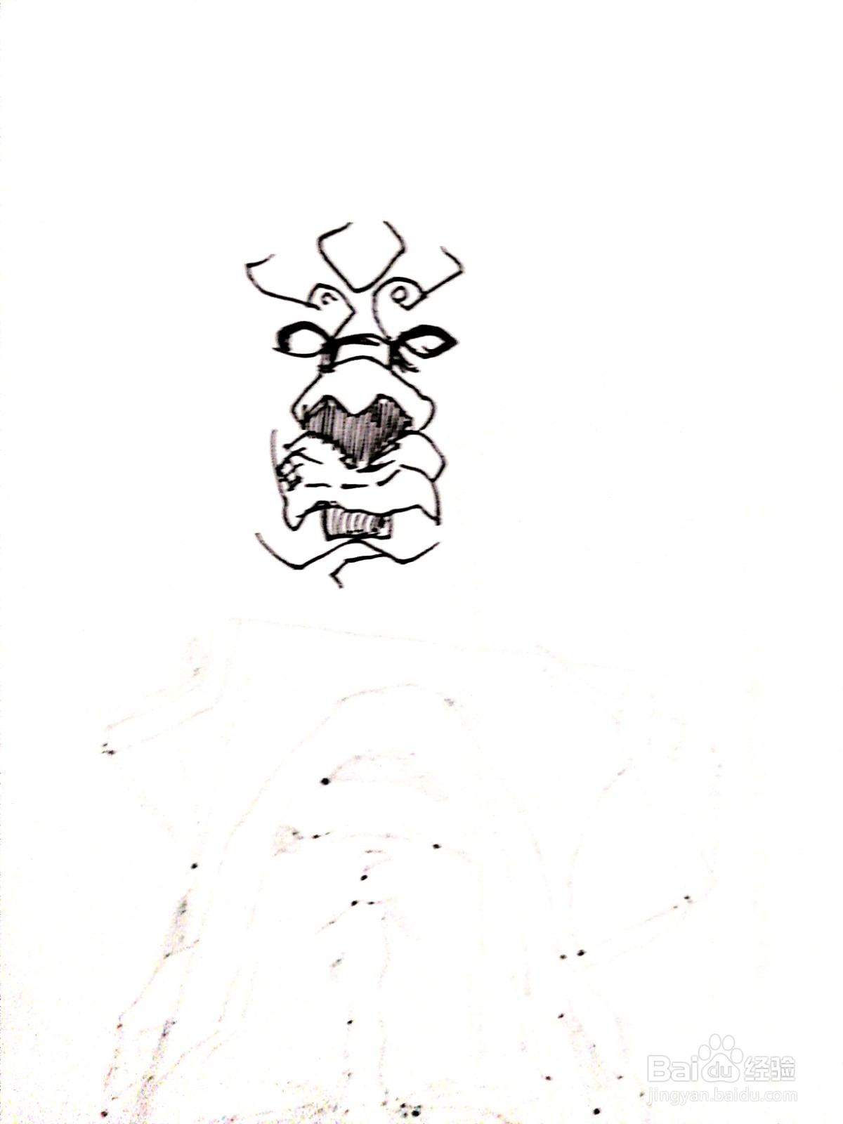 《镇魂街》系列之金刚力士简笔画