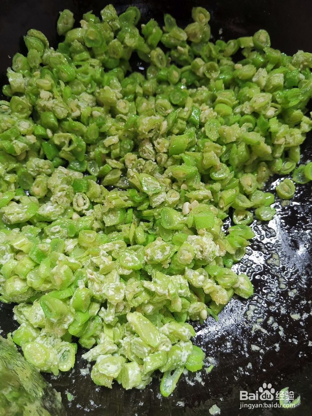 四季豆炒鸡蛋的做法