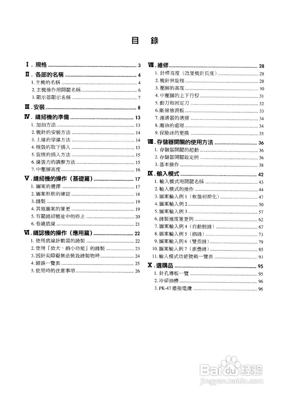 JUKI AMS-2150D花样机使用说明书:[2]
