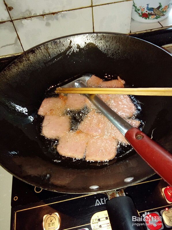 椒香午餐肉做法