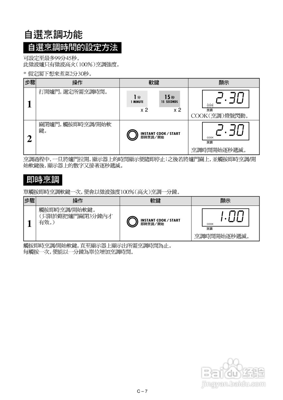 声宝R-142D型微波炉说明书:[1]
