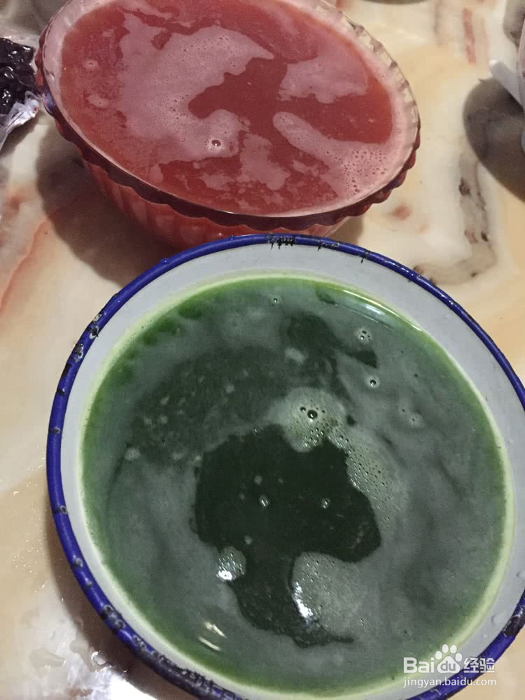 双色皮冻的做法