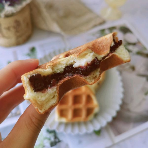 酵母版紫米华夫饼