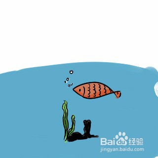 海洋生物简笔画彩色