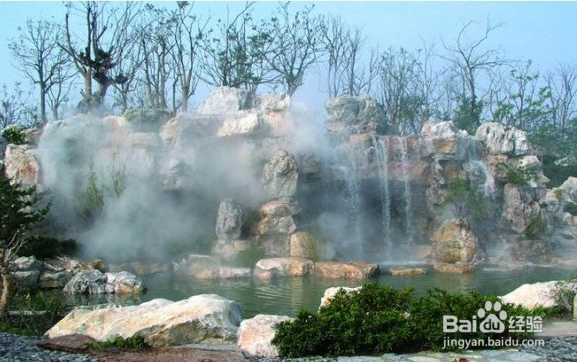 自己做假山流水喷泉方法？