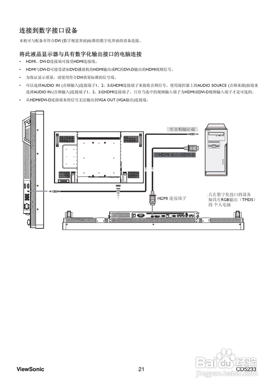 ViewSonic优派CD5233显示器说明书:[3]
