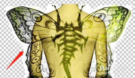 Photoshop制作蝶蝎美人图片合成效果