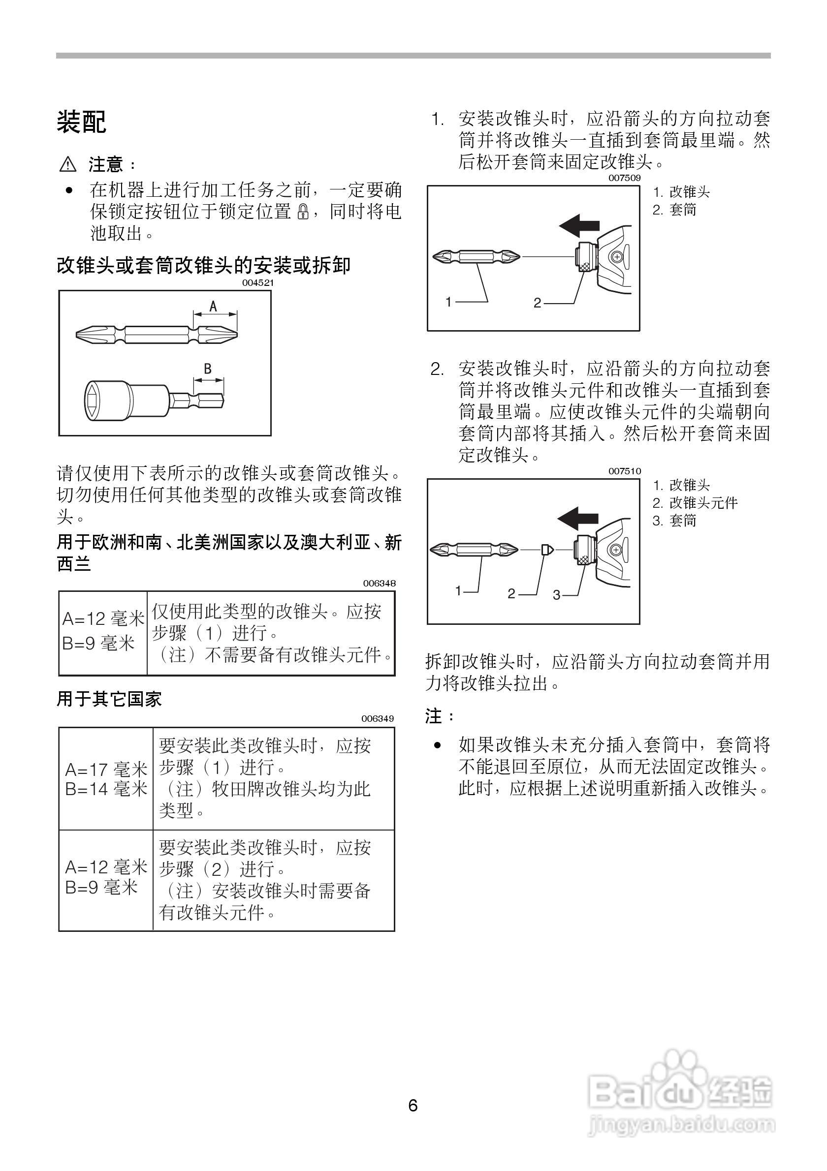 牧田充电式冲击起子机TD020D型使用说明书:[1]