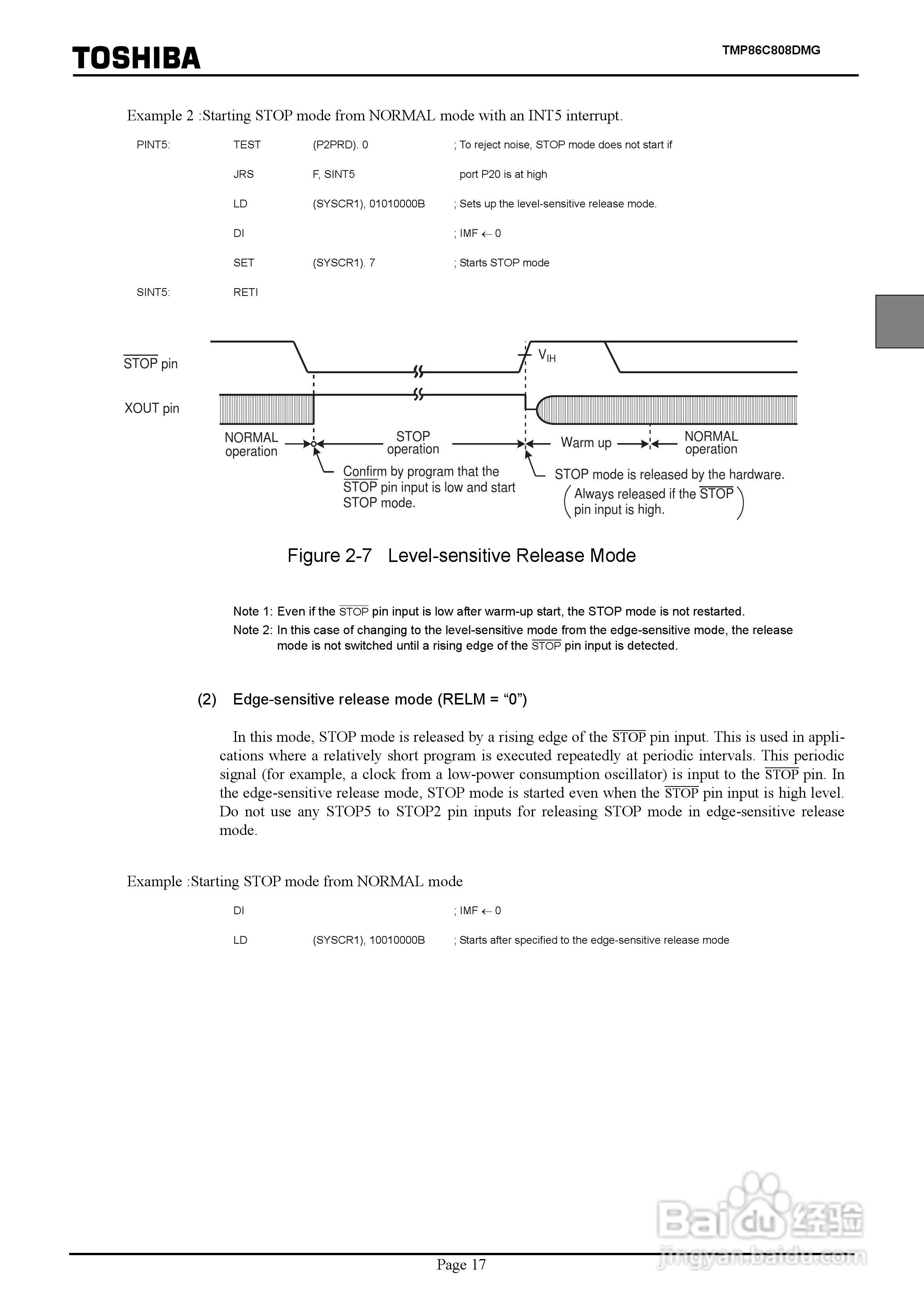 TOSHIBA TMP86C808DMG微处理器说明书:[3]