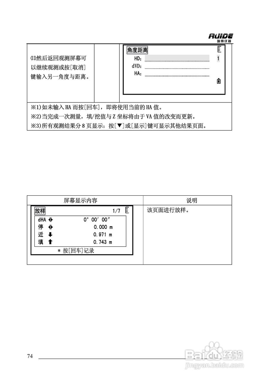 瑞得RTS-862/5R全站仪说明书:[8]