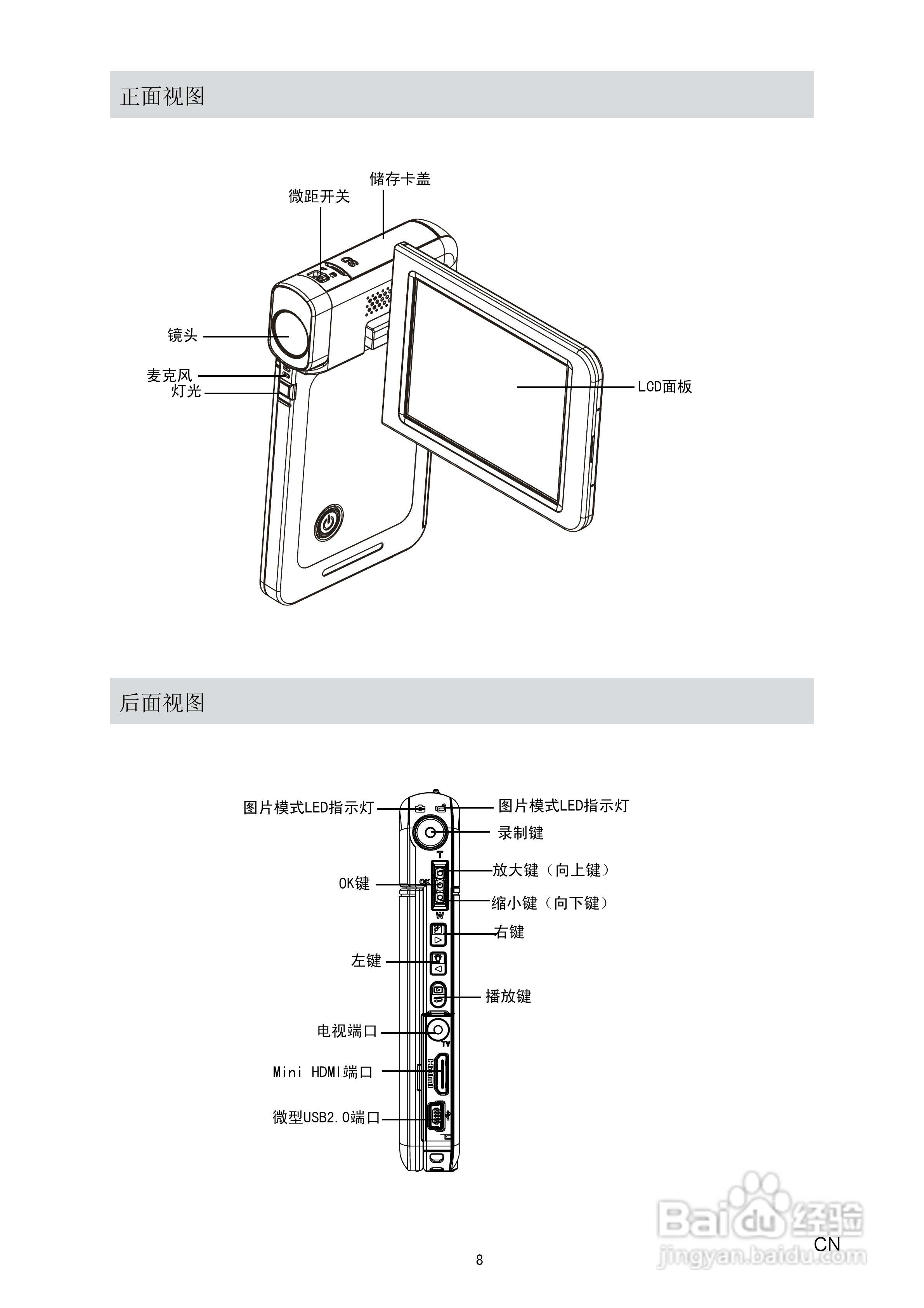 东芝CAMILEO S20数码摄像机使用说明书:[1]