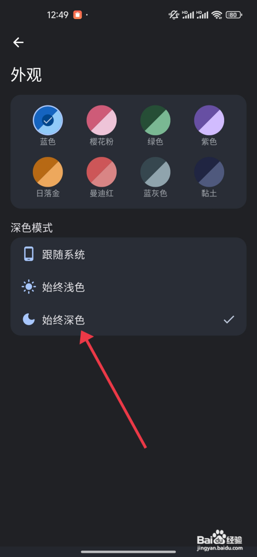 Mini记账深色模式如何设置