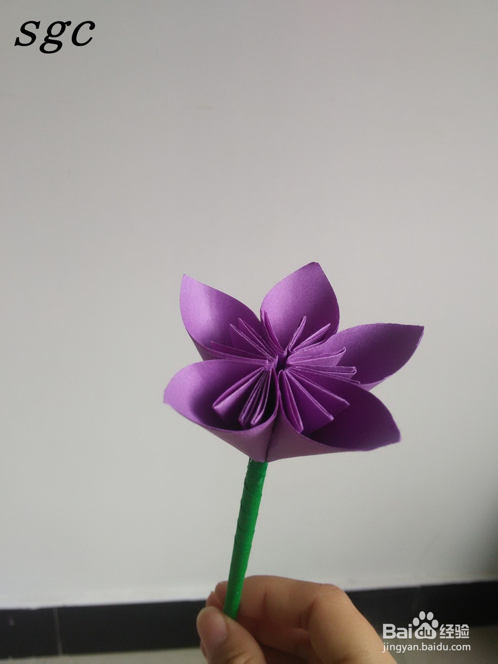 折纸教程——纸折花之樱花的折法
