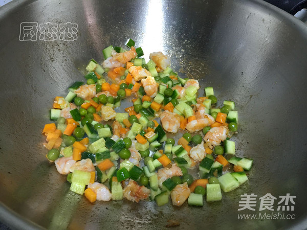 多彩虾仁的做法