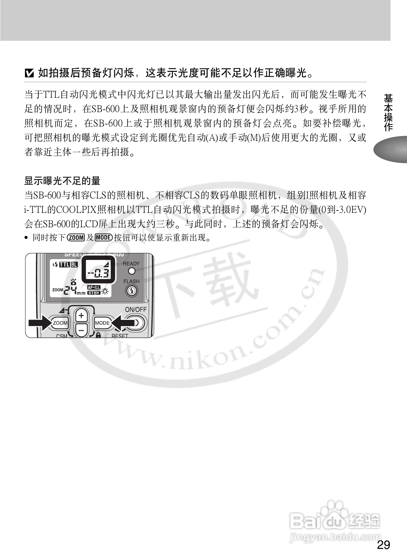 尼康SB-600数码相机使用说明书:[4]
