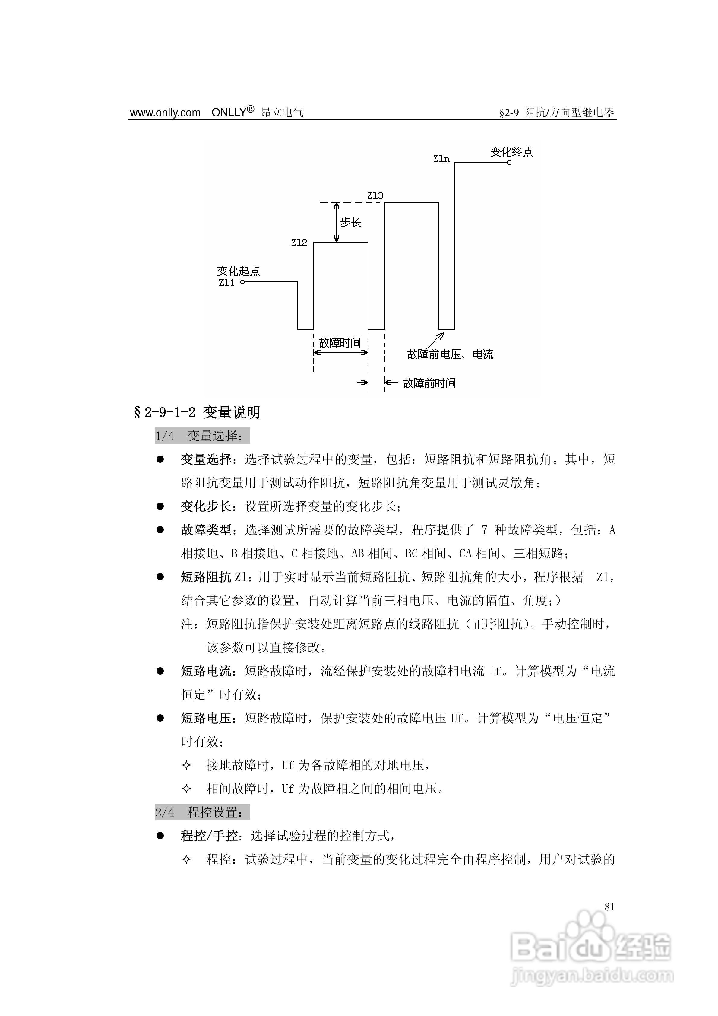 昂立ONLLY系列微机型继电保护测试系统用户手册:[9]