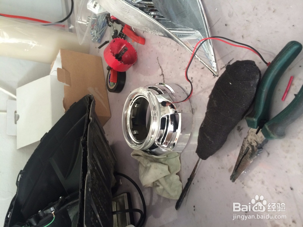 起亚k2改灯全程