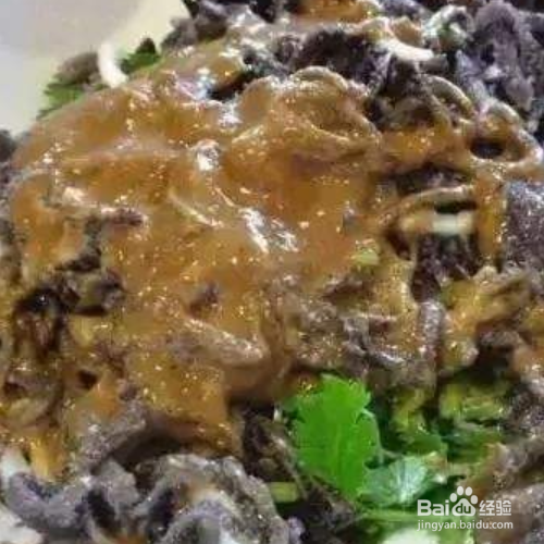 水爆肚的麻酱料的调法