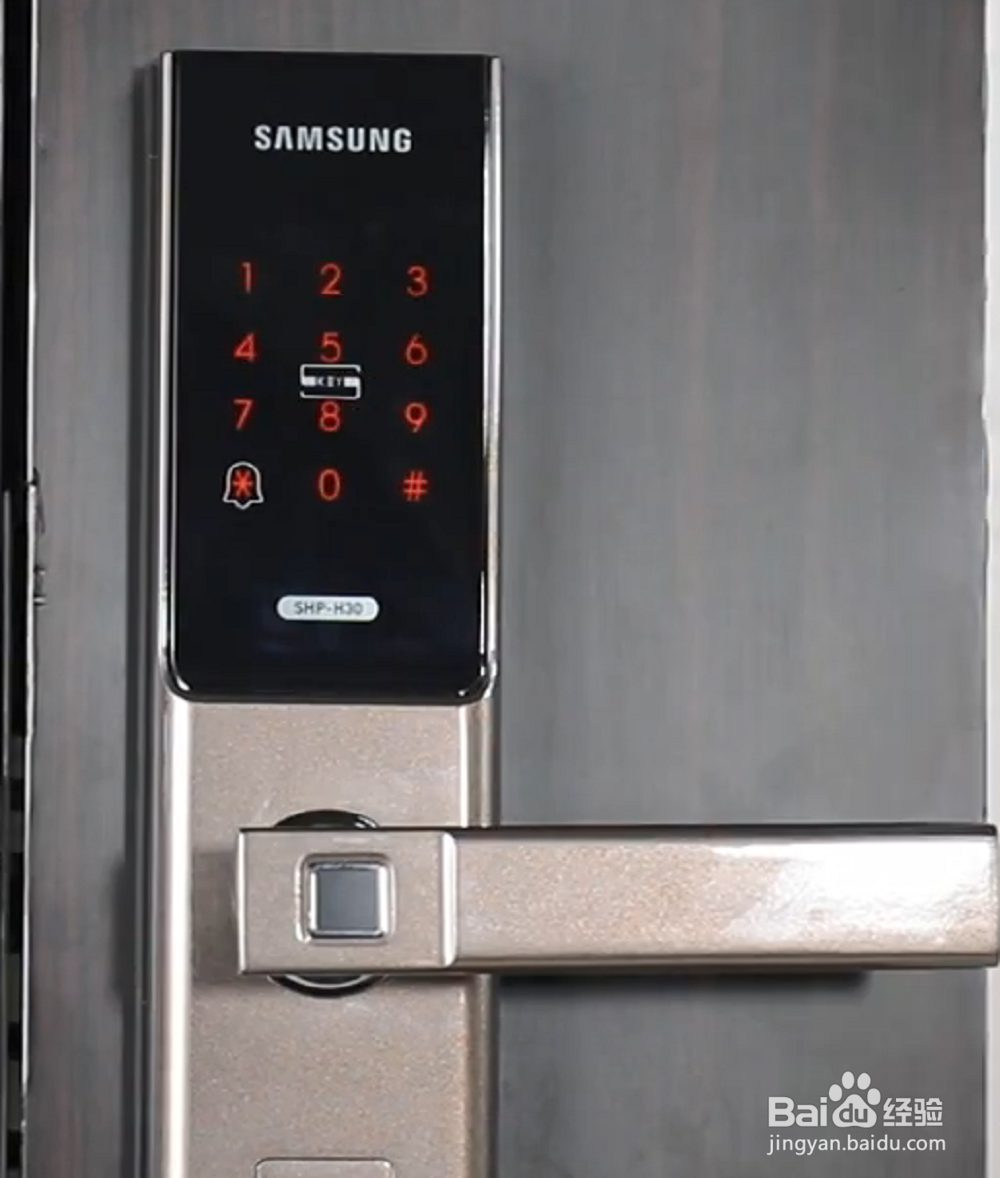 三星指纹锁怎么录指纹