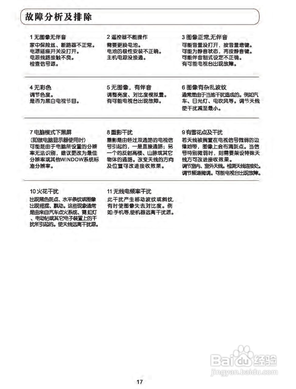 TCL王牌L42C19液晶彩电使用说明书