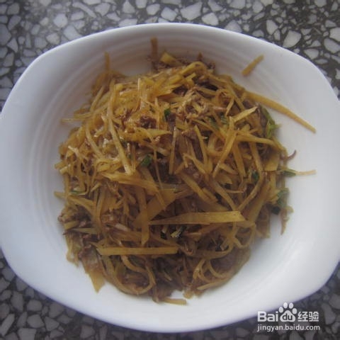 肉丝炒土豆丝的做法