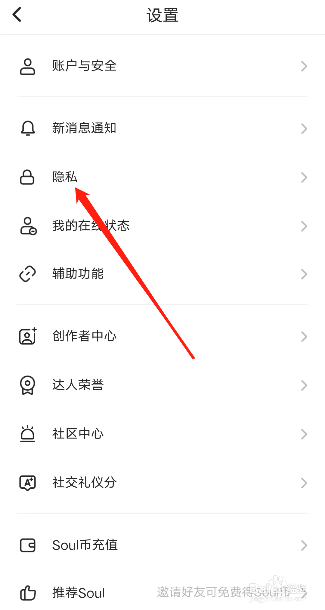 怎样查看Soul的隐私