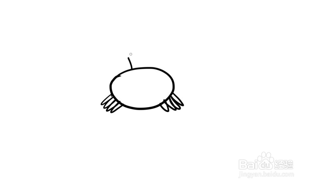 海底螃蟹板绘教程