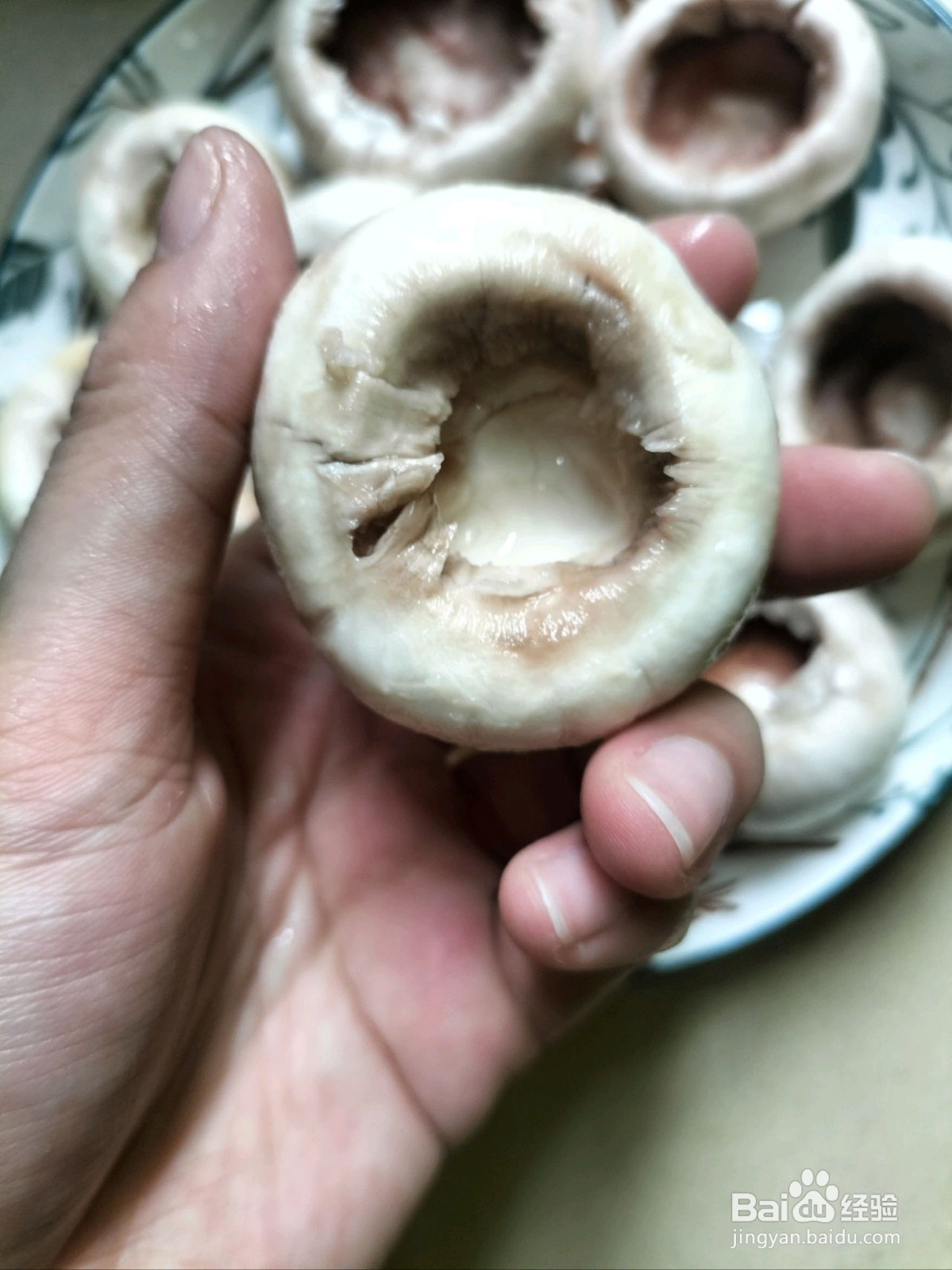 蘑菇肉沫口蘑的做法