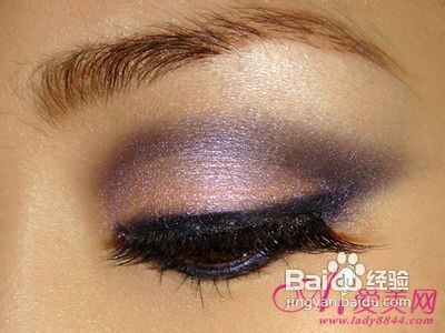 秋冬最潮紫色烟熏妆