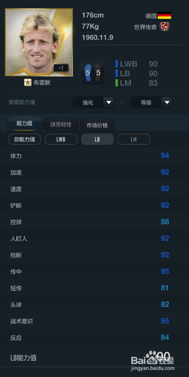FIFA OL3控球最好球员推荐(左后卫篇)