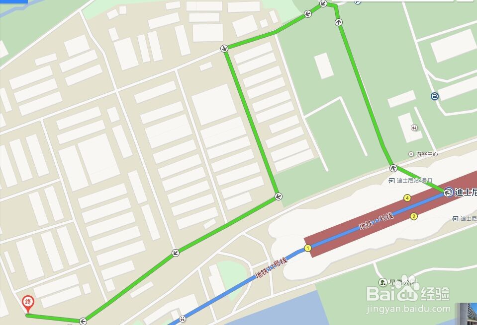 世季假日酒店到迪士尼路线