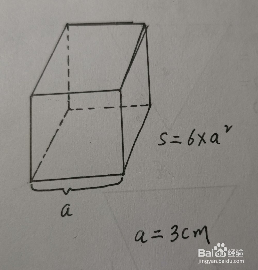 怎么计算立方体的表面积?