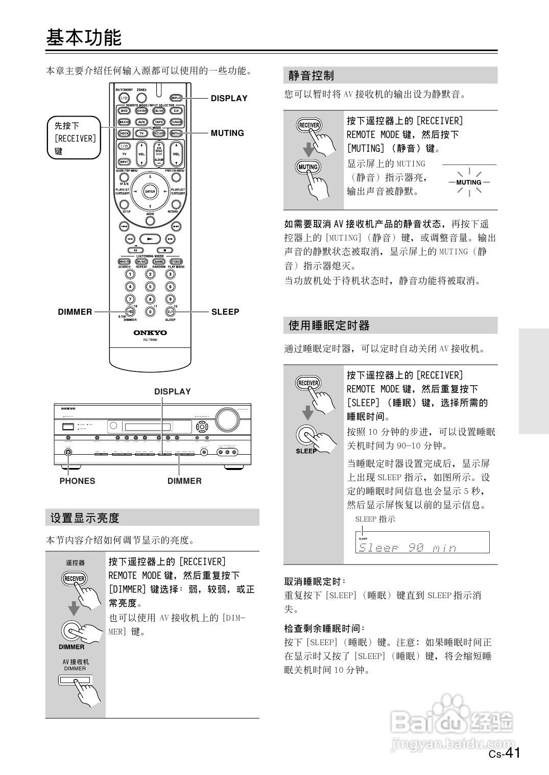 安桥AV接收机TX-SR506型使用说明书:[3]