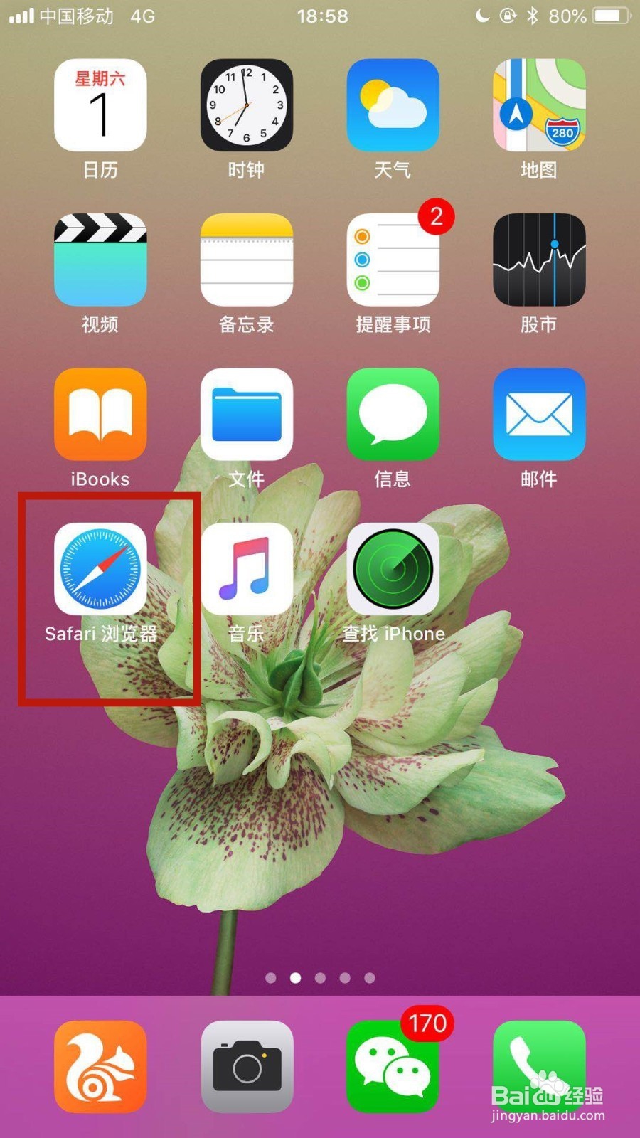 苹果自带浏览器Safari如何收藏网页？