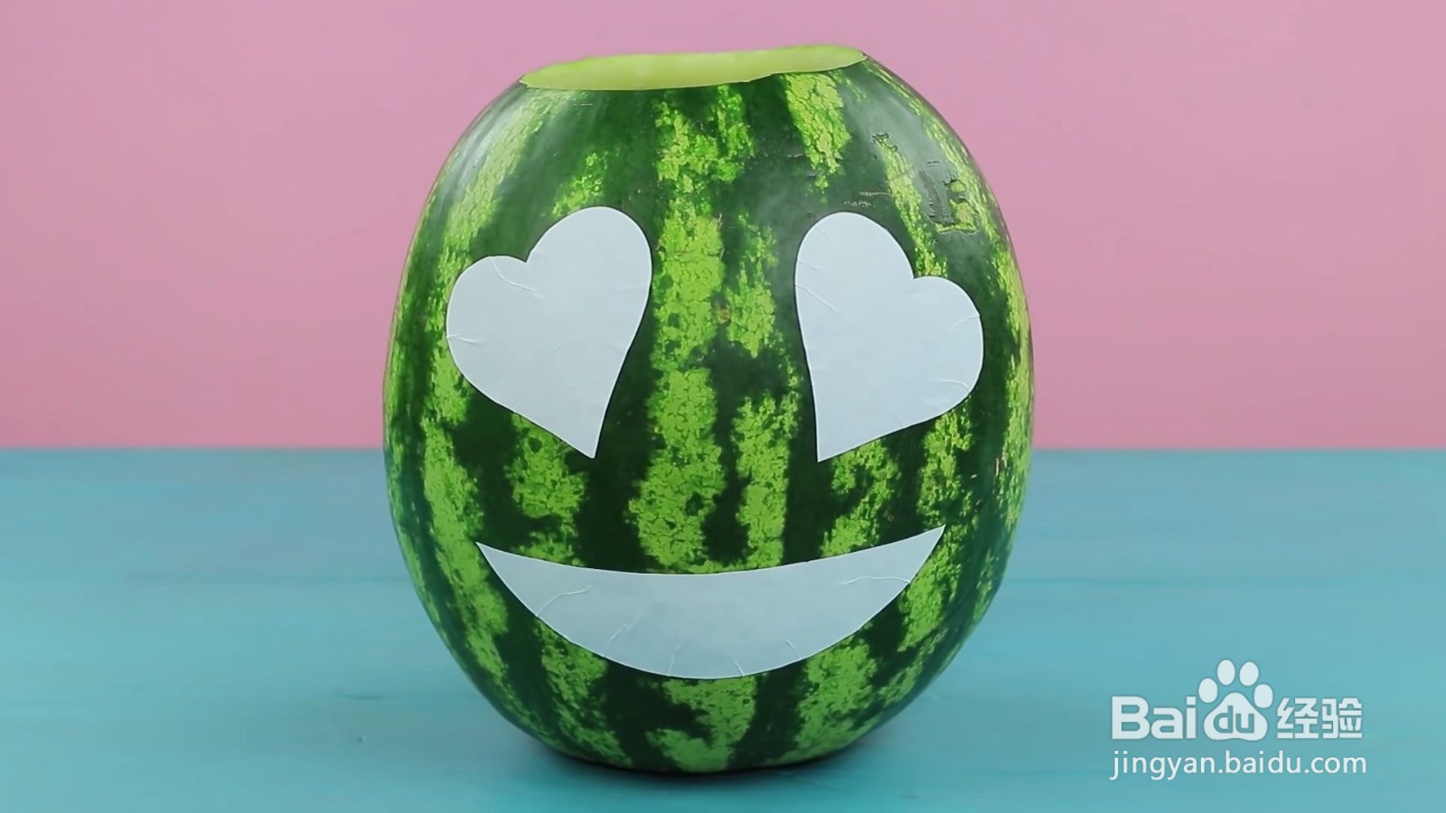 怎么制作表情西瓜