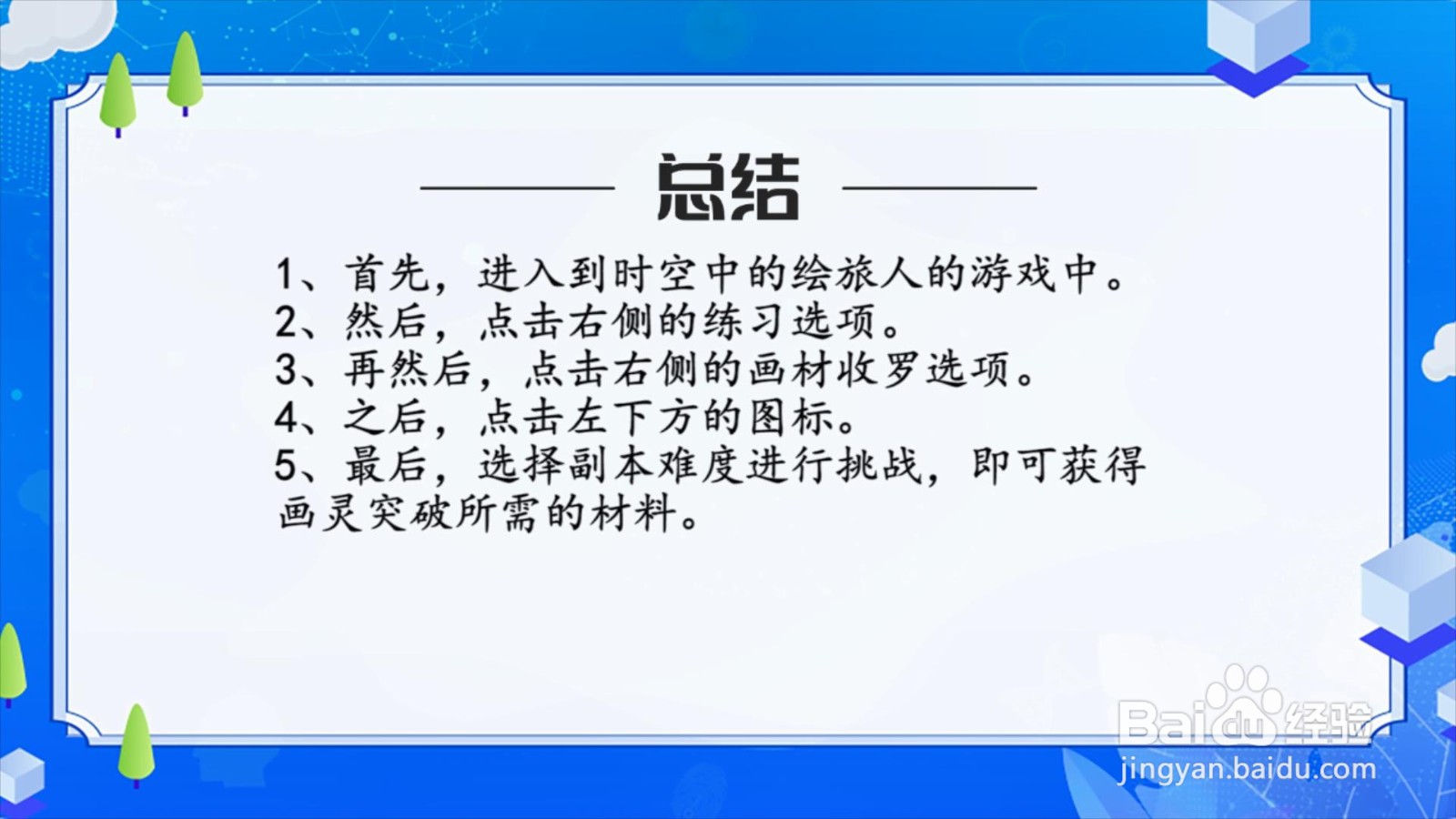 时空中的绘旅人画灵突破材料怎么获得？