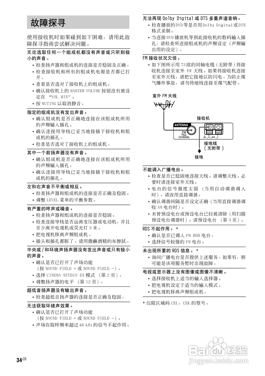 索尼HT-SL800家庭影院使用说明书:[4]