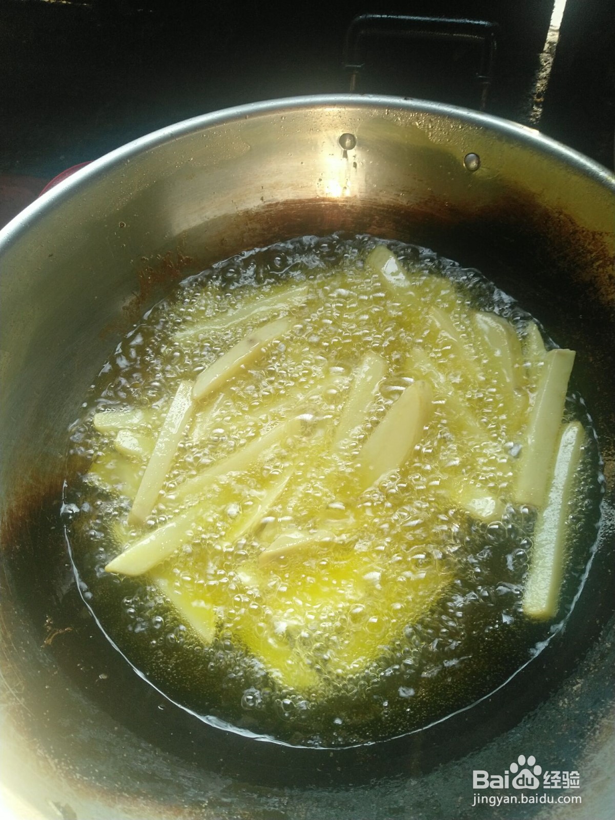 在家自制炸土豆条