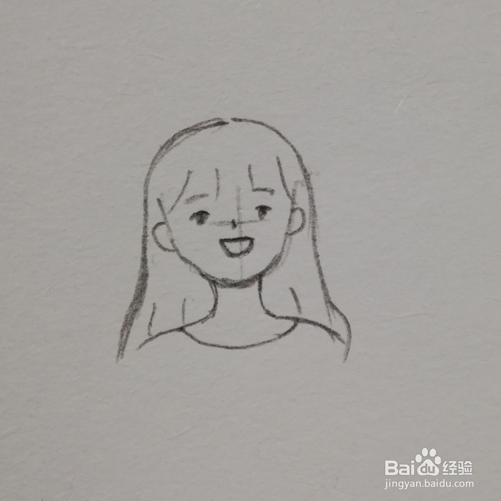 如何画一个简单的头像？