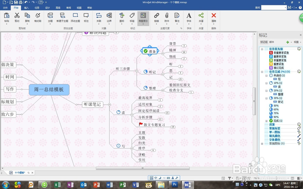 思维导图的导图索引如何使用之二
