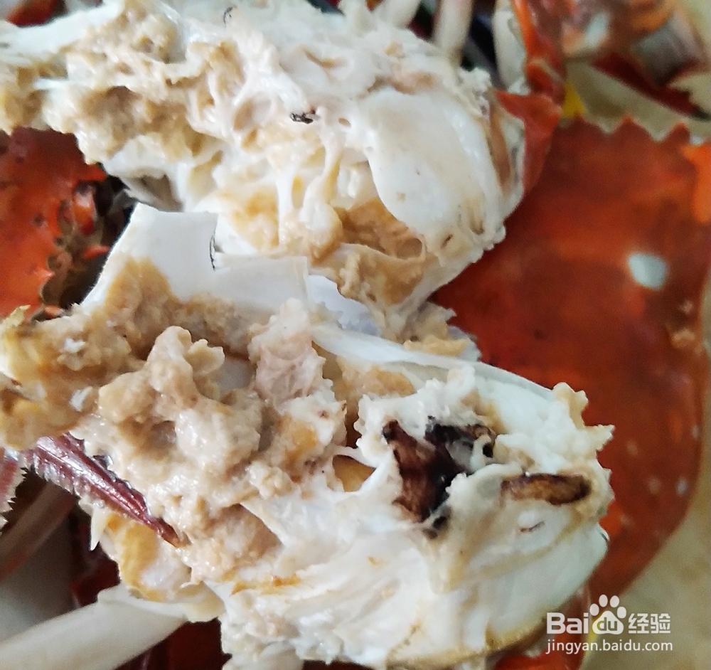 自己做烤梭子蟹干烧螃蟹海鲜美食
