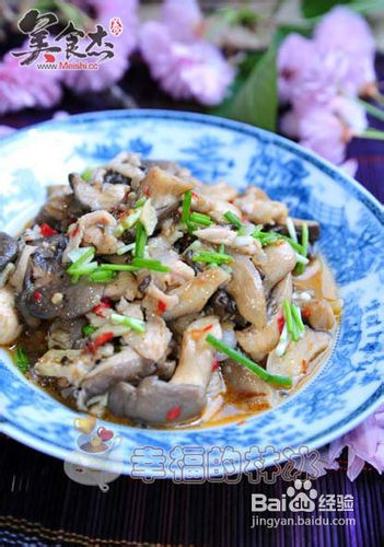 剁椒平菇炒肉丝的做法