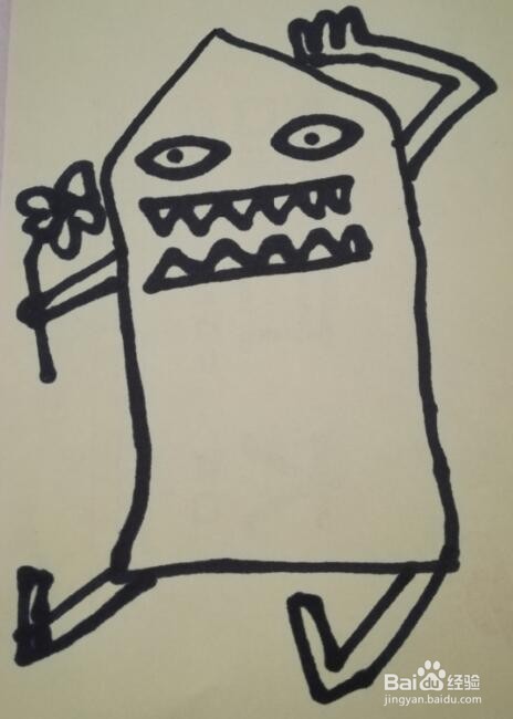 小怪兽的画法 小怪兽的简笔画