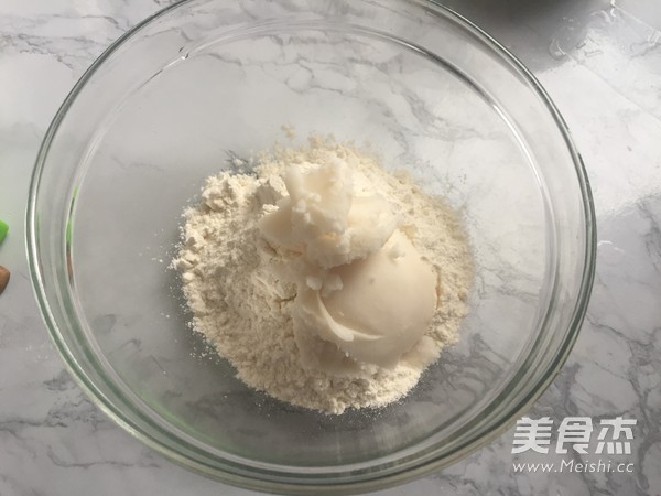 红豆梅花酥的做法