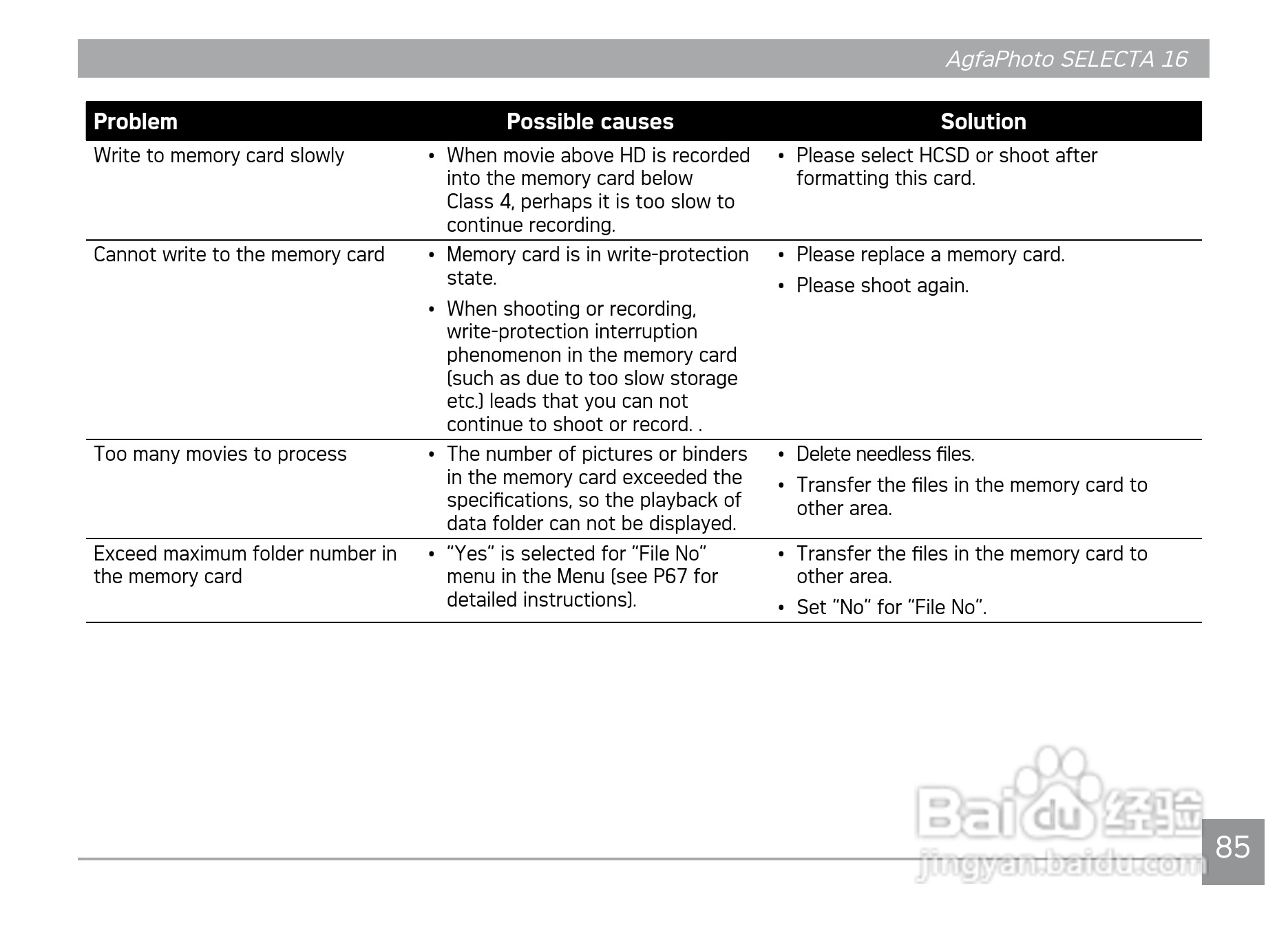 爱克发AgfaPhoto SELECTA 16数码相机使用说明书:[9]