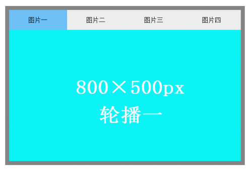 JS实战003:选项卡切换图片