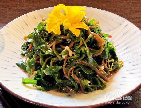 家庭自制凉拌马齿苋